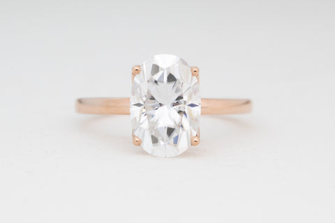Camille Solitaire | Oval Moissanite