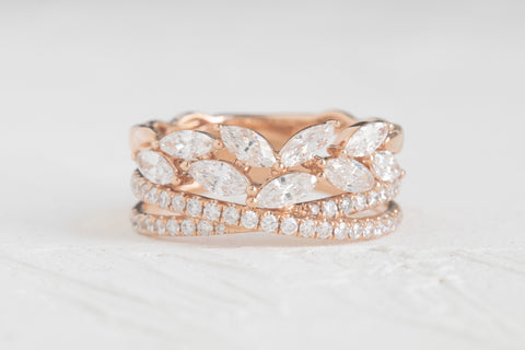 Marquise Twist Diamond Ring