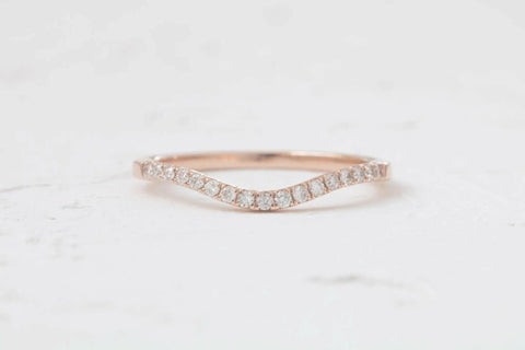 Curved Diamond Band