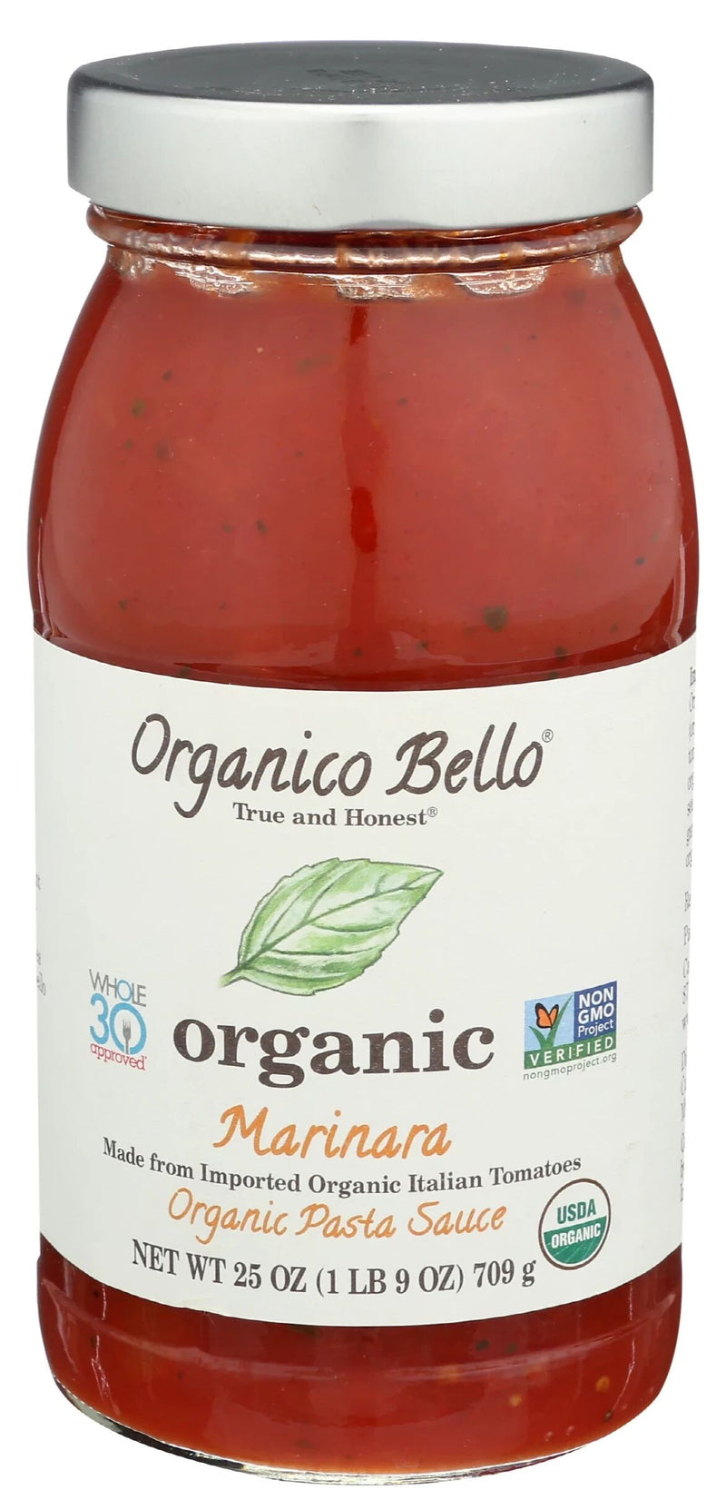 Organico Bello No Sugar Added Organic Pasta Sauce