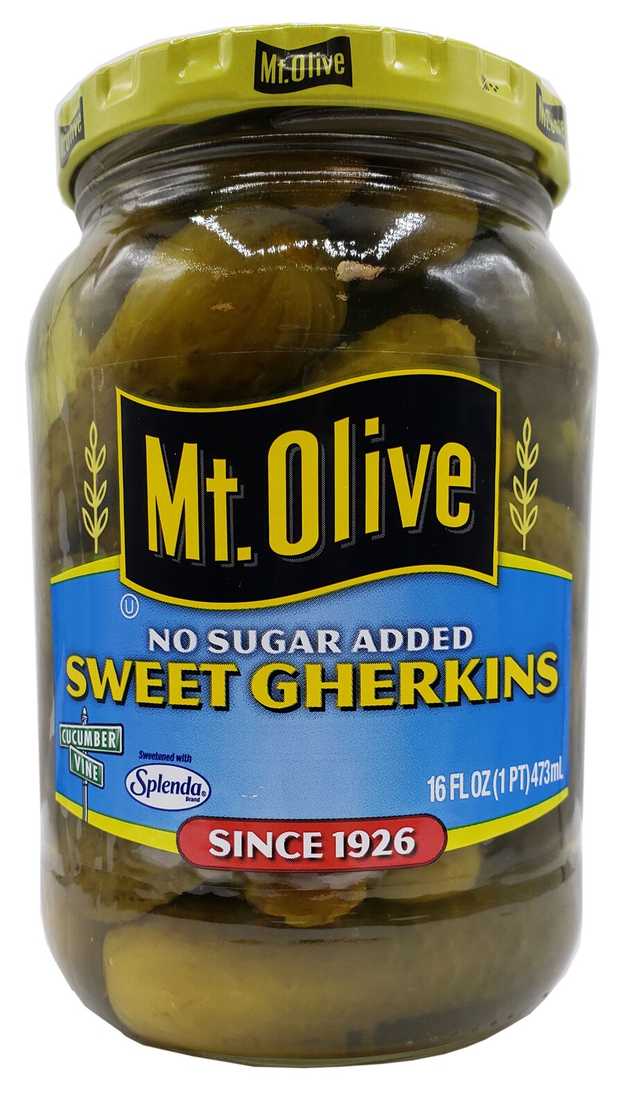 Mt. Olive No Sugar Added Sweet Gherkins 16 fl oz.