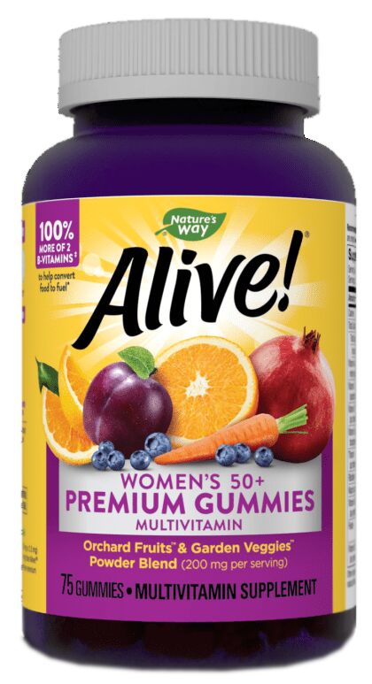 Nature's Way Alive! Premium Gummies Complete Multivitamin, Women's 50+ 75  gummies by Nature's Way - Exclusive Offer at $ on Netrition