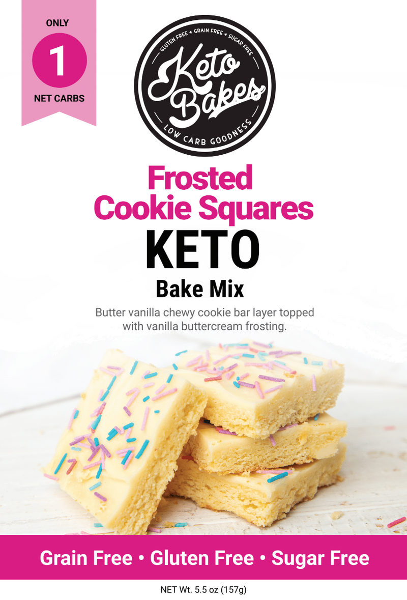 Keto Bakes Frosted Cookie Squares Mix 5.5 oz