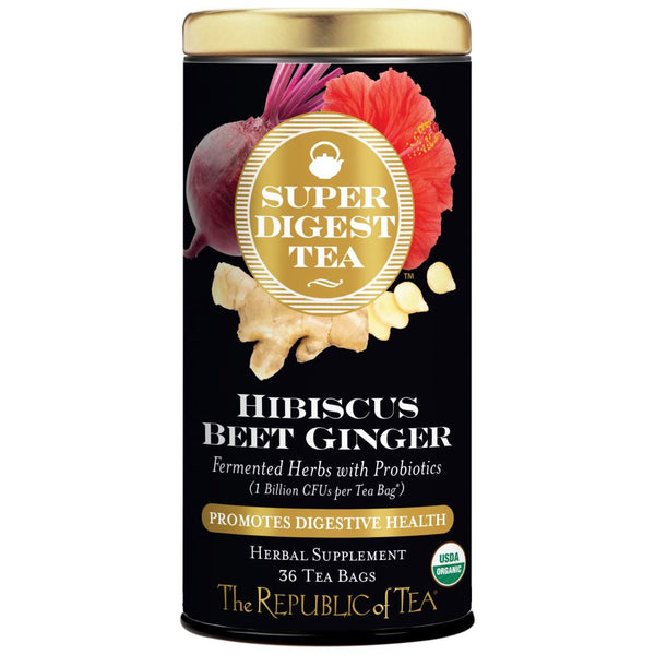 Organic Hibiscus Beet Ginger SuperDigest Tea® by The Republic Of Tea - Tart-Sweet Spicy