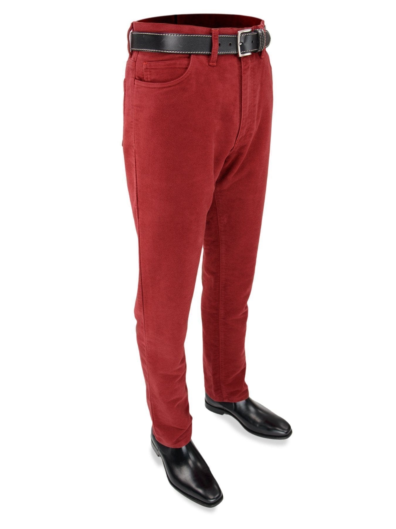 Classic Moleskin Trouser - Red - Ratcatcher Tweed