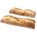 Gourmet demi-baguette cut open