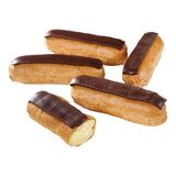 chocolate eclairs with custard filling