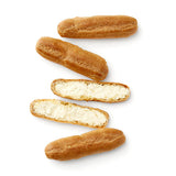 eclairs filled with whipped cream