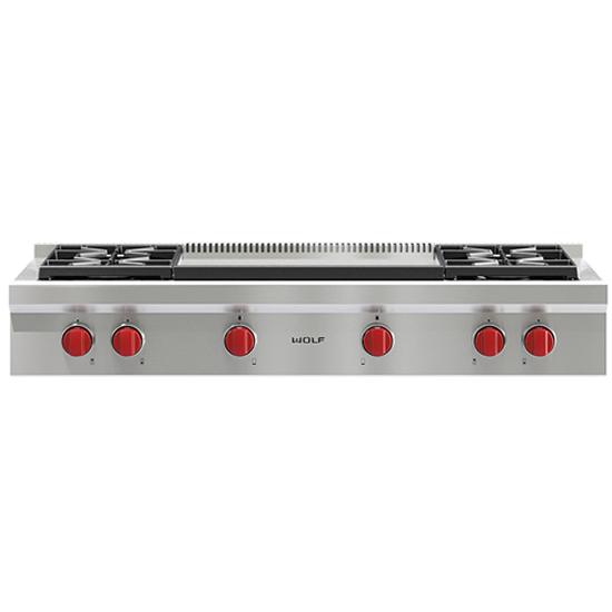 Wolf 48-inch Gas Rangetop SRT484DG-LP