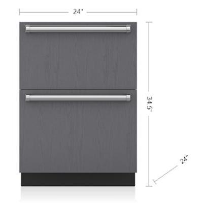 Sub-Zero 3.8 cu.ft. Drawer Freezer with Ice Maker ID-24FI