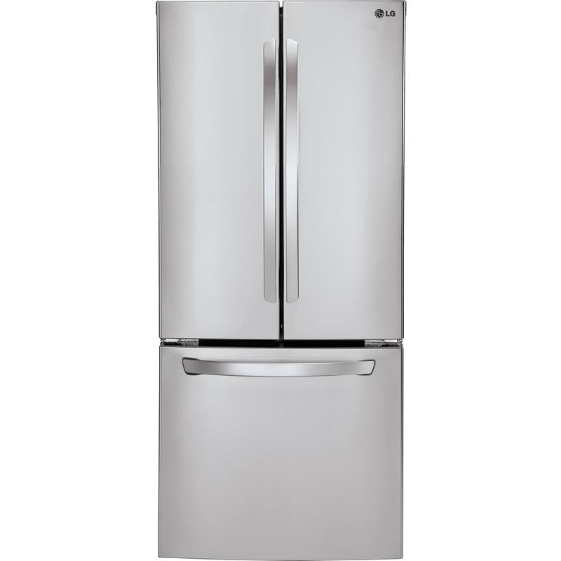 LG 30-inch, 21.6 cu. ft. French 3-Door Refrigerator with Ice LFC22770ST