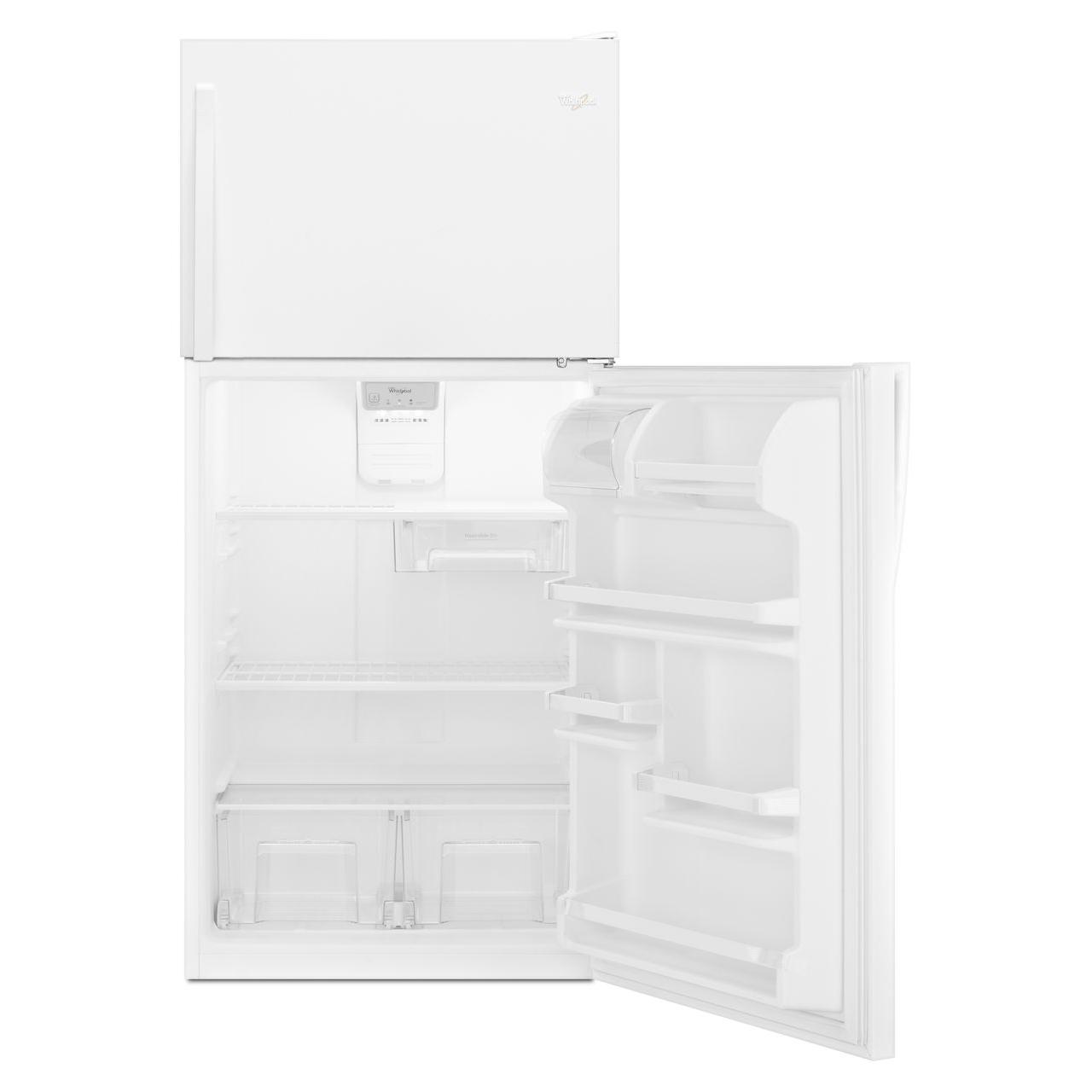Whirlpool 30-inch, 18.2 cu. ft. Freestanding Top Freezer Refrigerator with Quiet Cooling WRT108FZDW