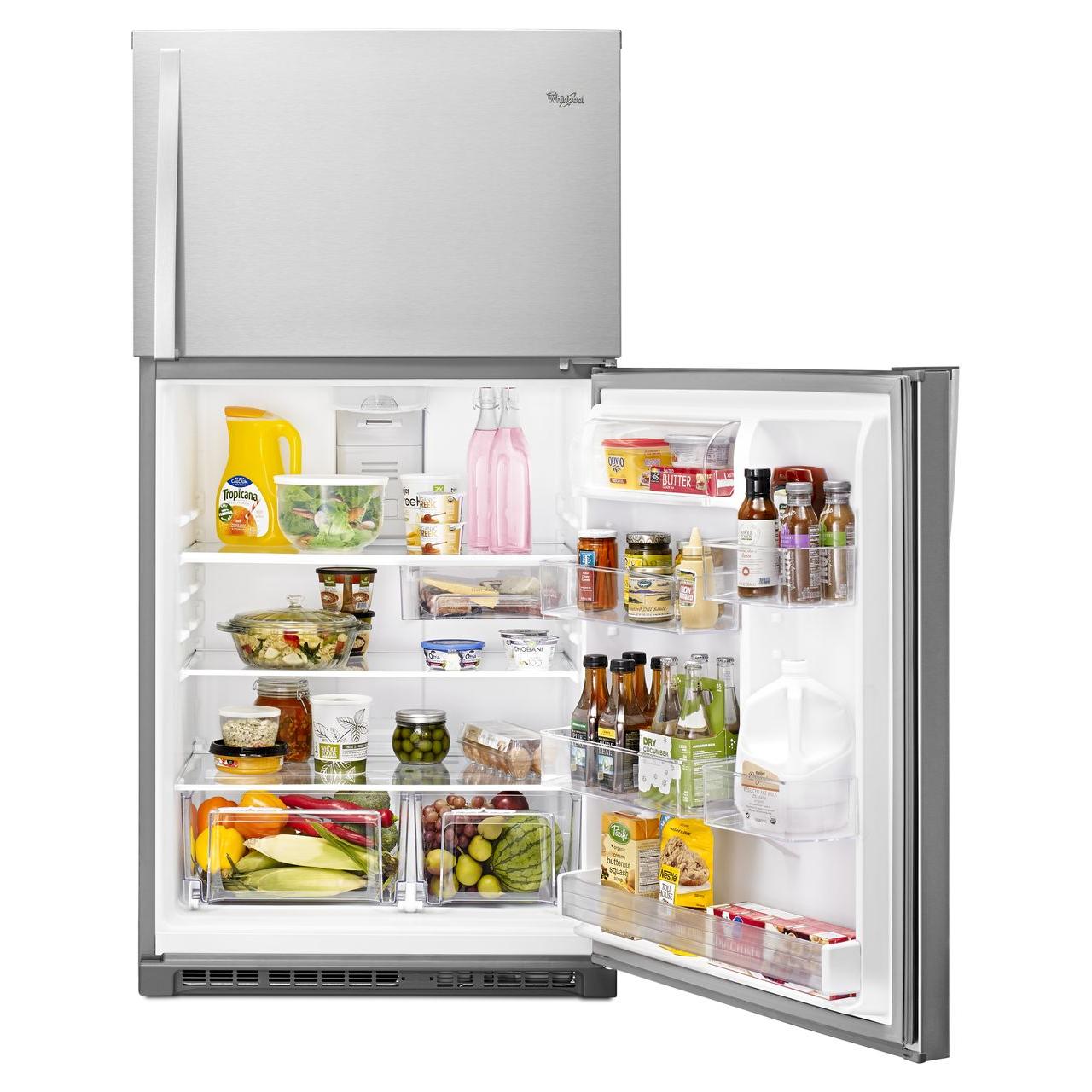 Whirlpool 33-inch, 21.3 cu. ft. Top Freezer Refrigerator with Flex-Slide? WRT511SZDM