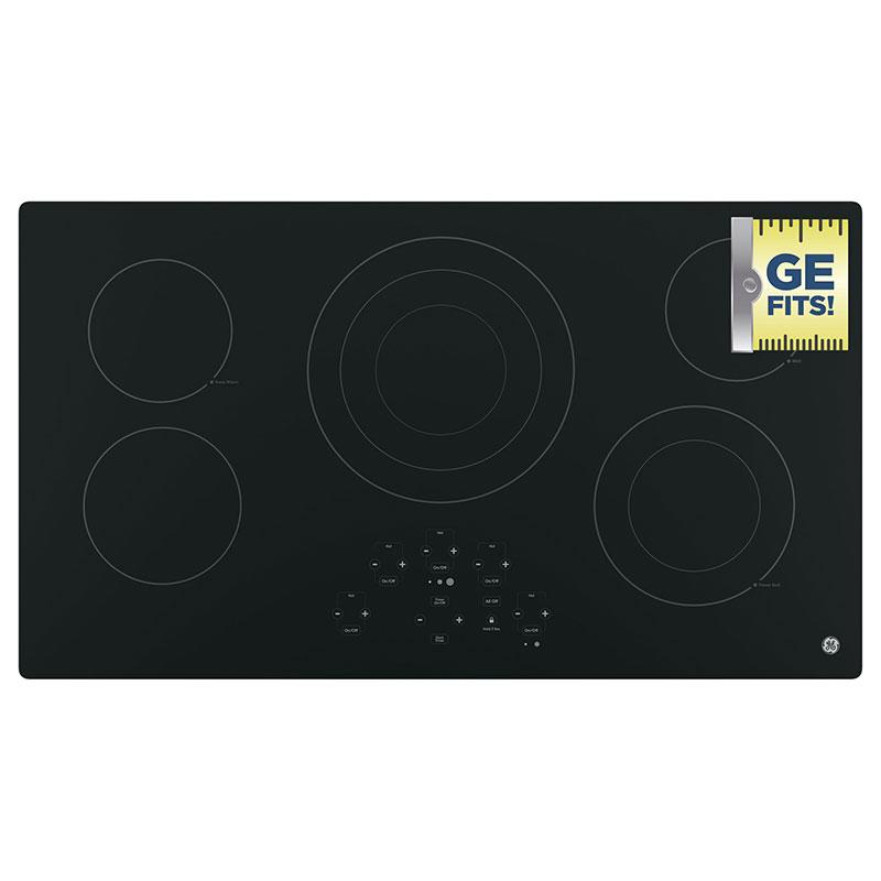 GE 36-inch Built-In Electric Cooktop JP5036DJBB