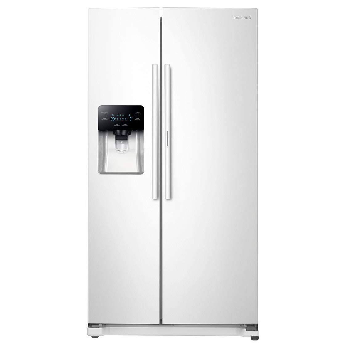 Samsung 36-inch, 24.7 cu. ft. Side-by-Side Refrigerator with Ice and Water Dispensing System RH25H5611WW/AA