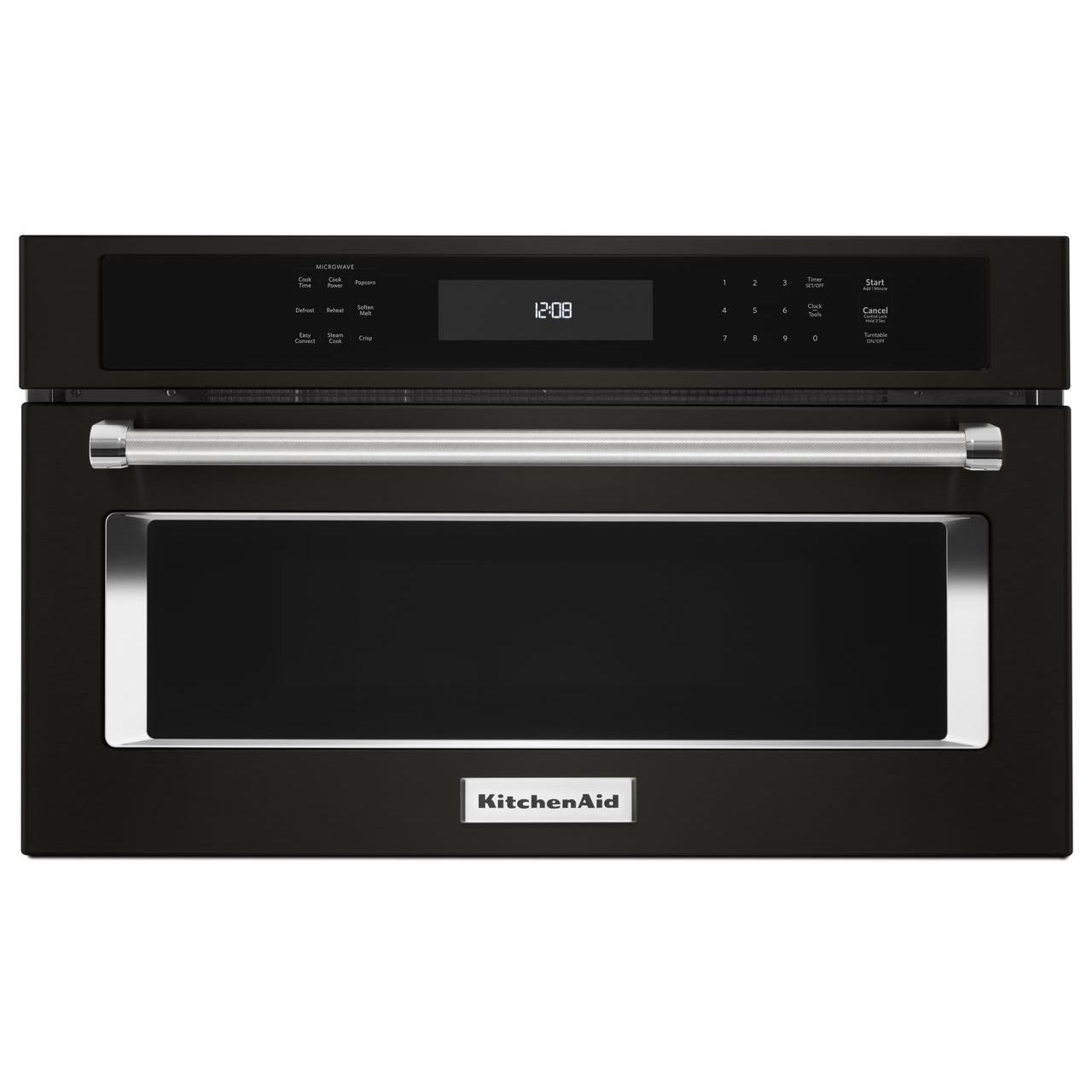 KitchenAid 30-inch, 1.4 cu. ft. Built-in Microwave Oven with Convection KMBP100EBS