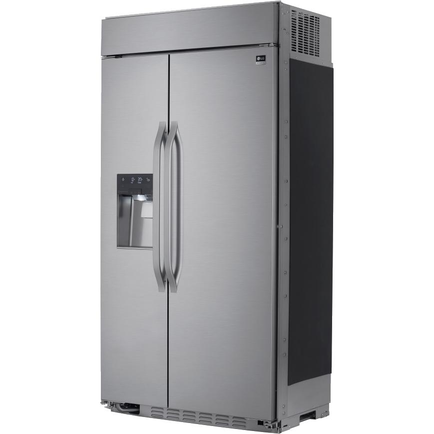 LG STUDIO 42-inch, 25.6 cu. ft. Side-by-Side Refrigerator with Ice and Water Dispensing System LSSB2692ST