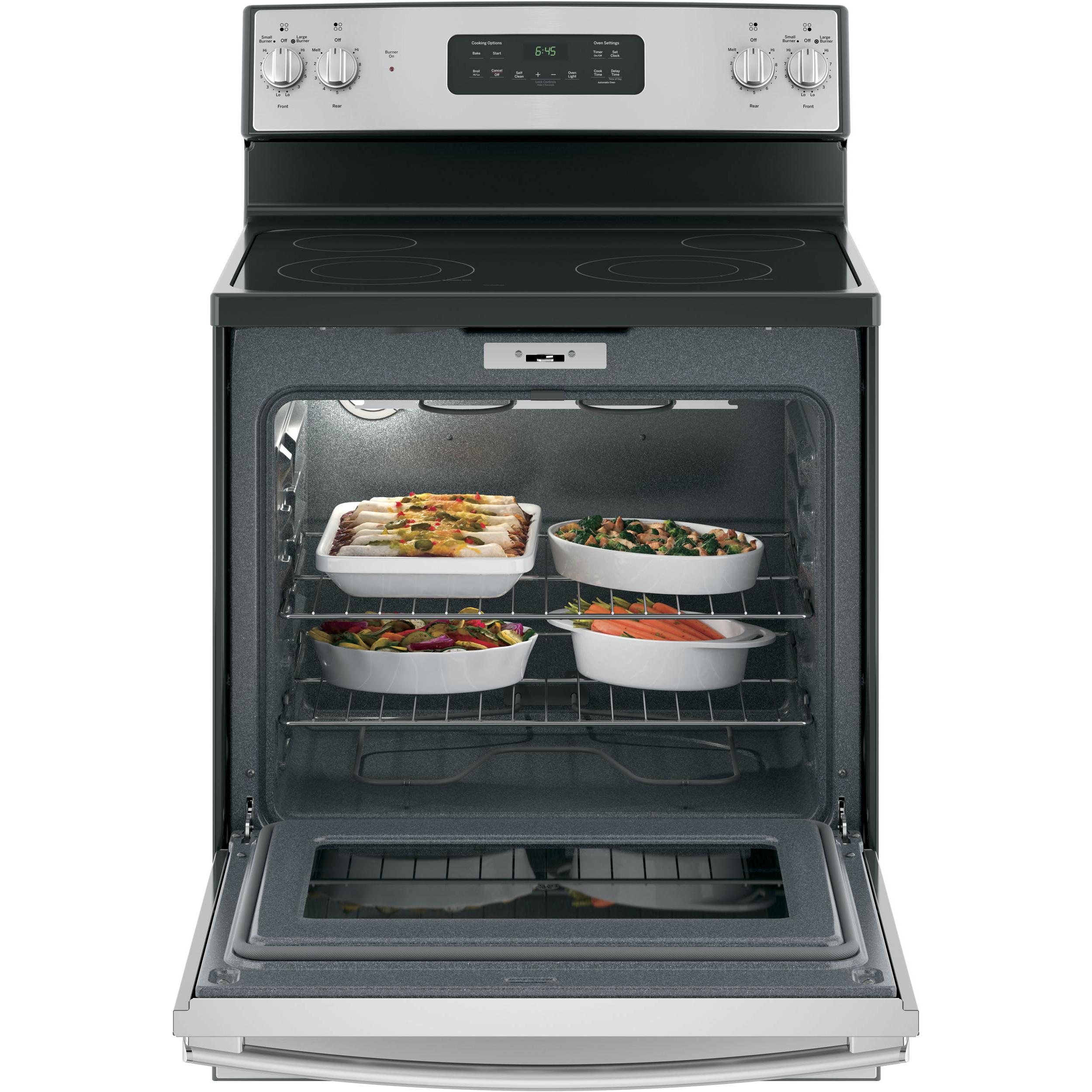 GE 30-inch Freestanding Electric Range JB645RKSS