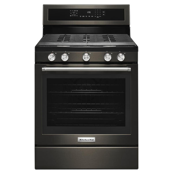 KitchenAid KFGD500ESS 30-Inch 5 Burner Gas Double Oven Convection