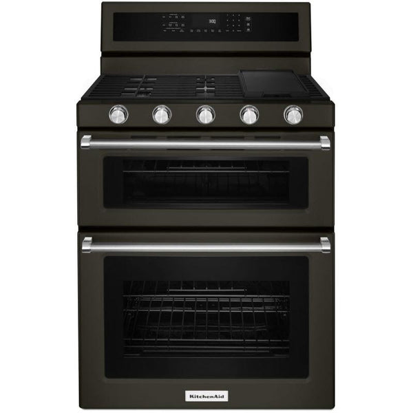 KitchenAid 30-inch Built-in Gas Cooktop with Griddle KCGS950ESS