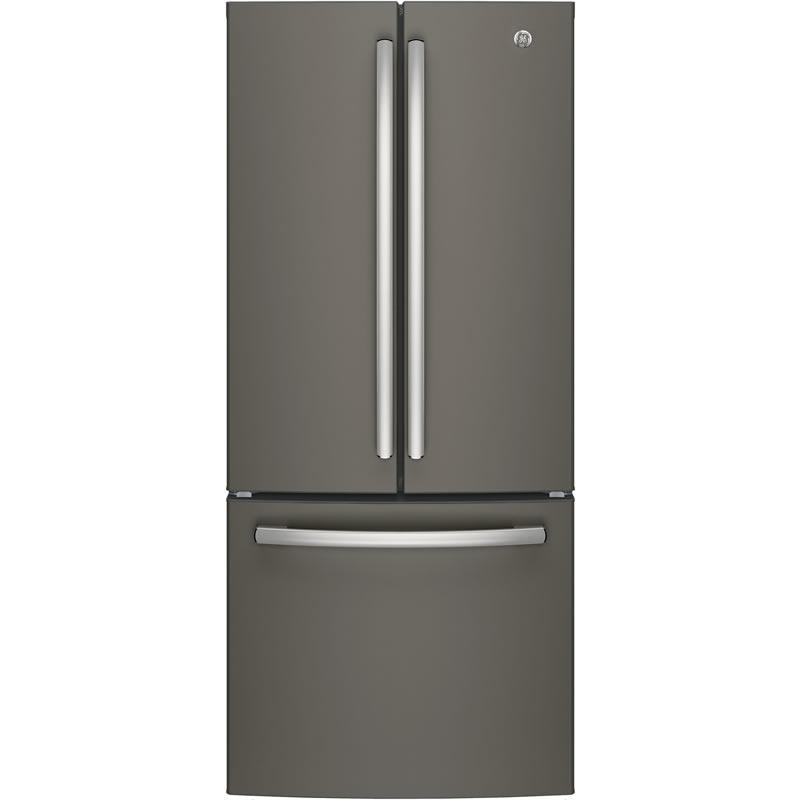 GE 30-inch, 20.8 cu.ft. Freestanding French 3-Door Refrigerator with Interior Ice Maker GNE21FMKES