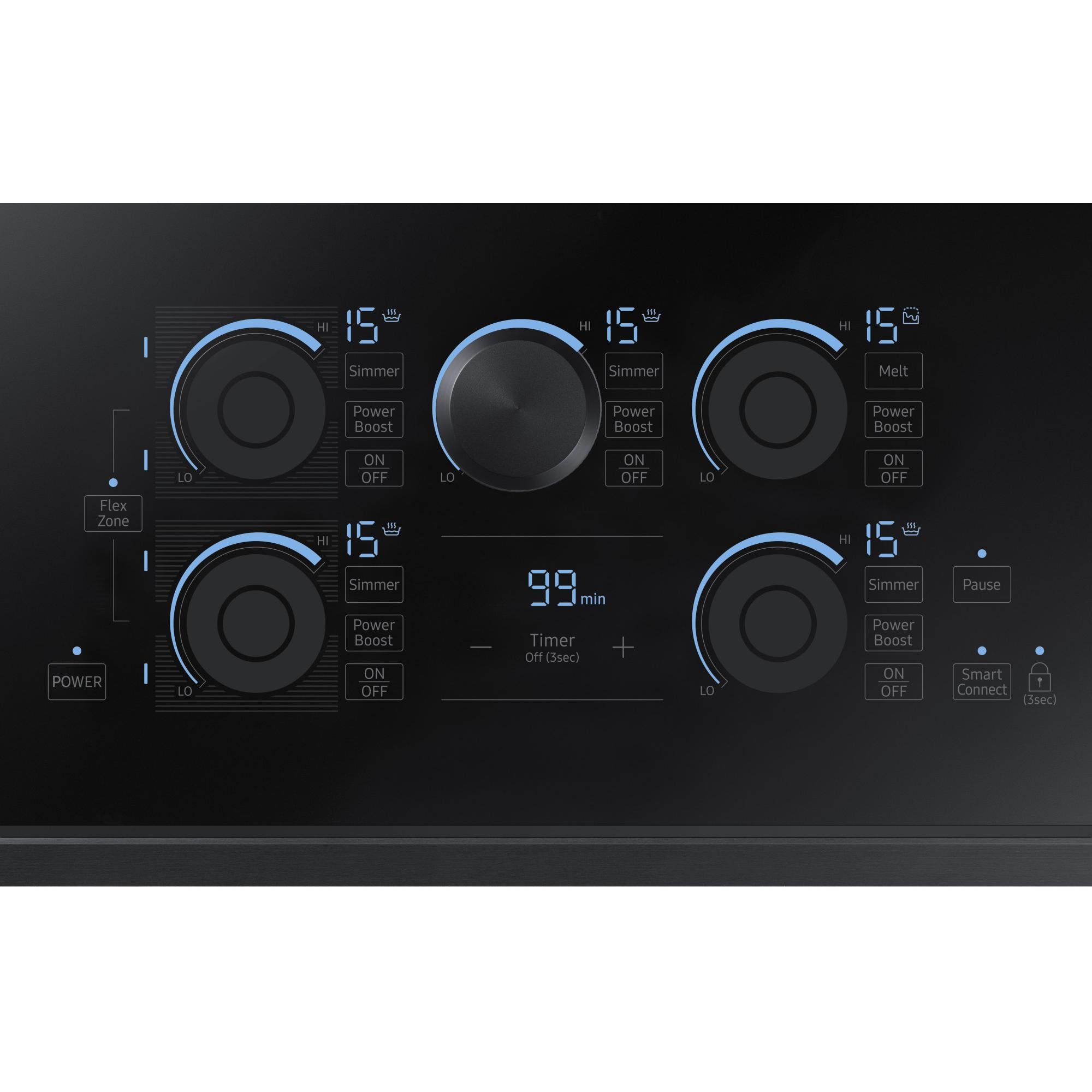 Samsung 36-inch Built-in Induction Cooktop with Virtual Flame Technology? NZ36K7880UG/AA