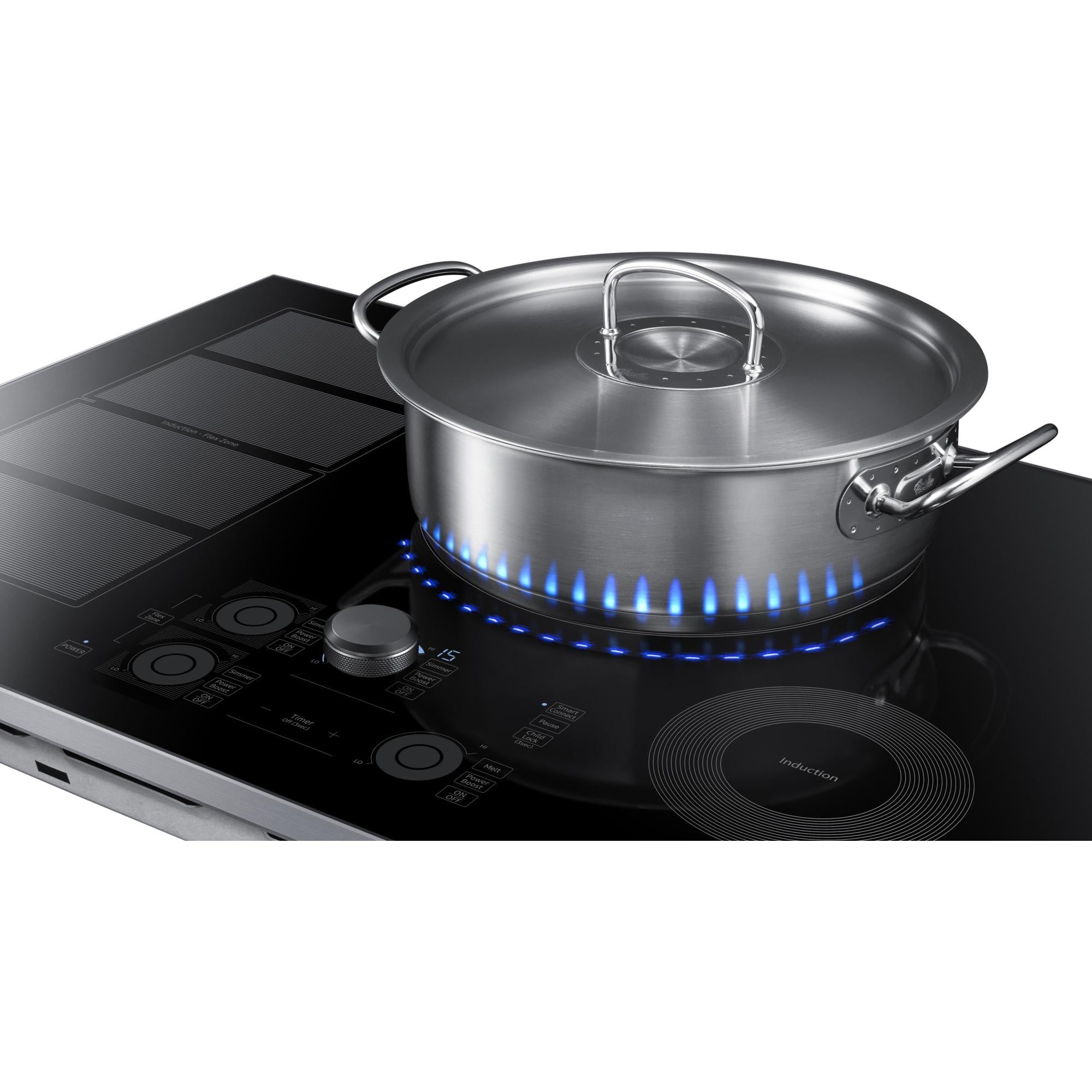 Samsung 30-inch Built-in Induction Cooktop with Virtual Flame Technology? NZ30K7880US/AA