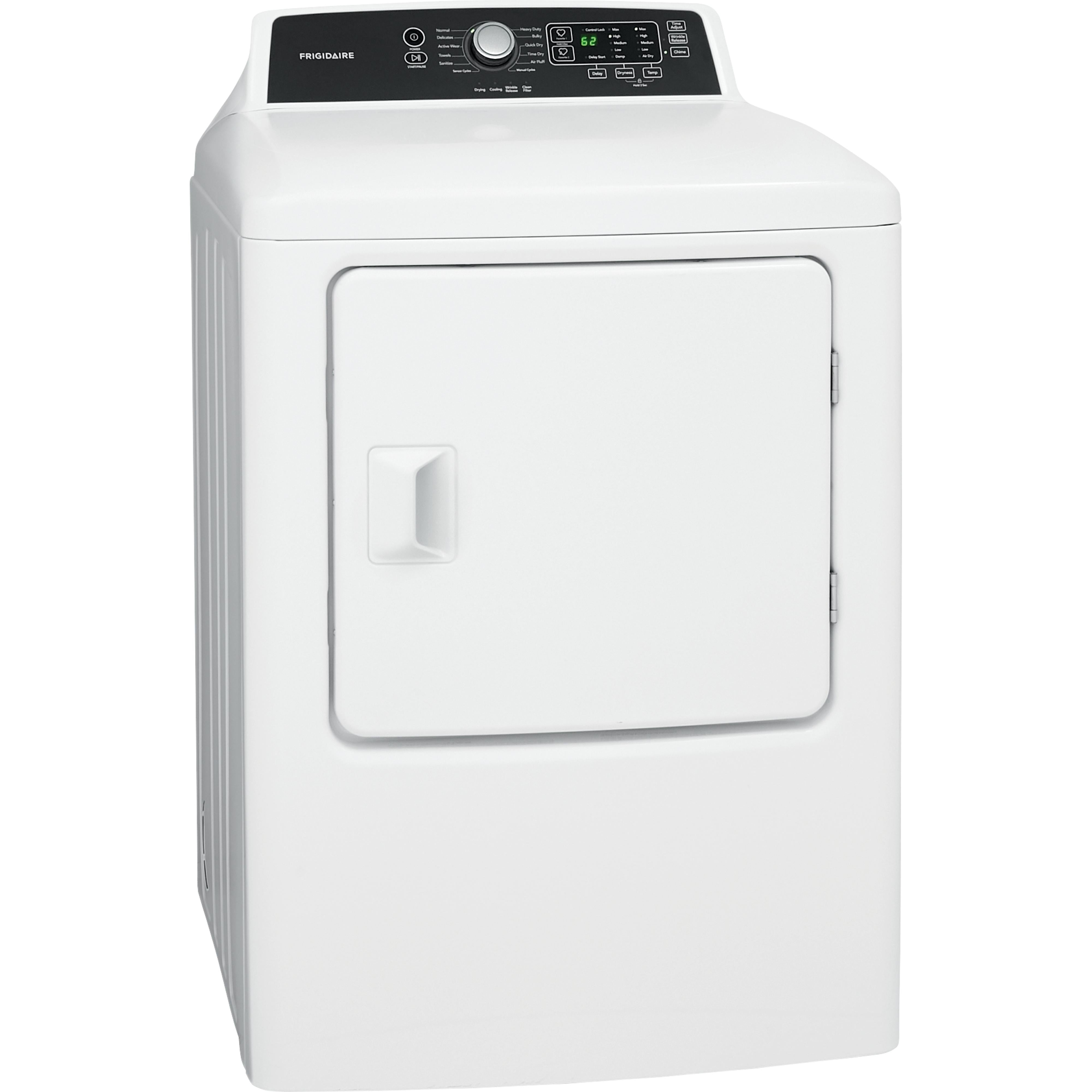 Frigidaire 6.7 cu.ft. Electric Dryer with 10 Dry Cycles FFRE4120SW