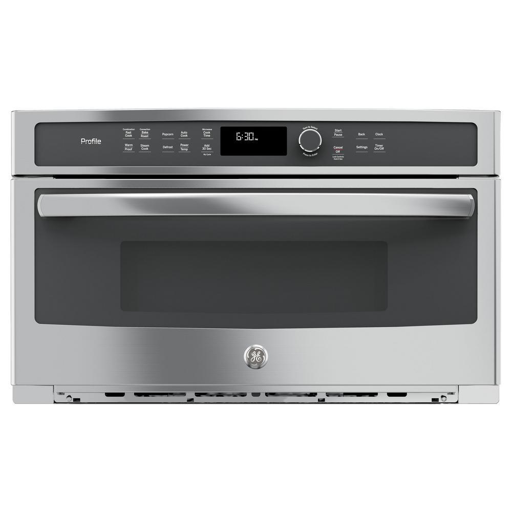 GE Profile 30-inch, 1.7 cu. ft. Built-In Microwave Oven with Convection PWB7030SLSS