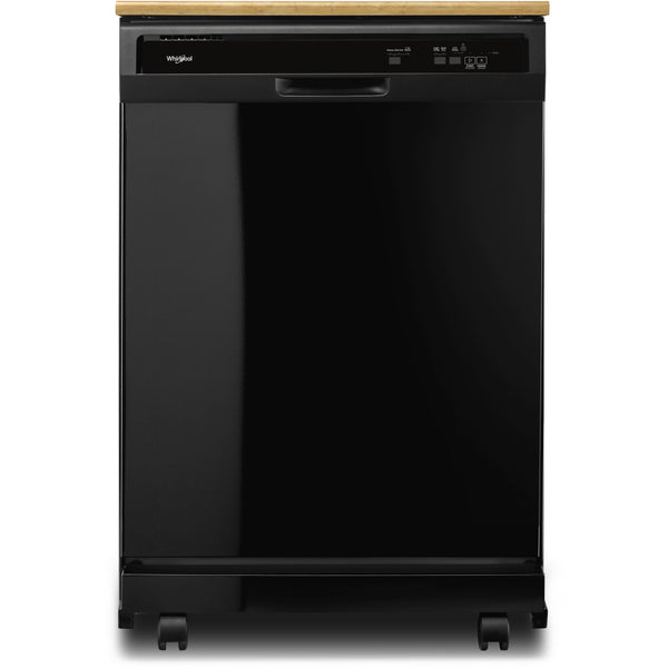 Small-Space Compact Dishwasher with Stainless Steel Tub Black WDF518SAHB