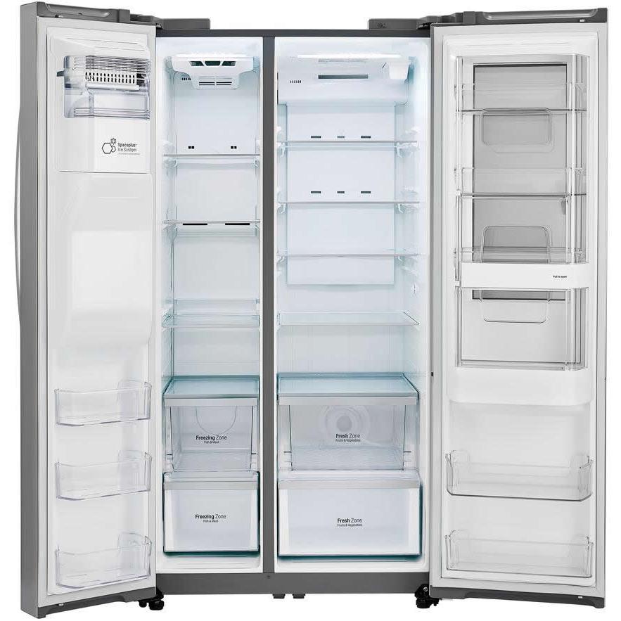 LG 36-inch, 26.1 cu. ft. Side-By-Side Refrigerator with InstaView? Door-in-Door? LSXS26396S