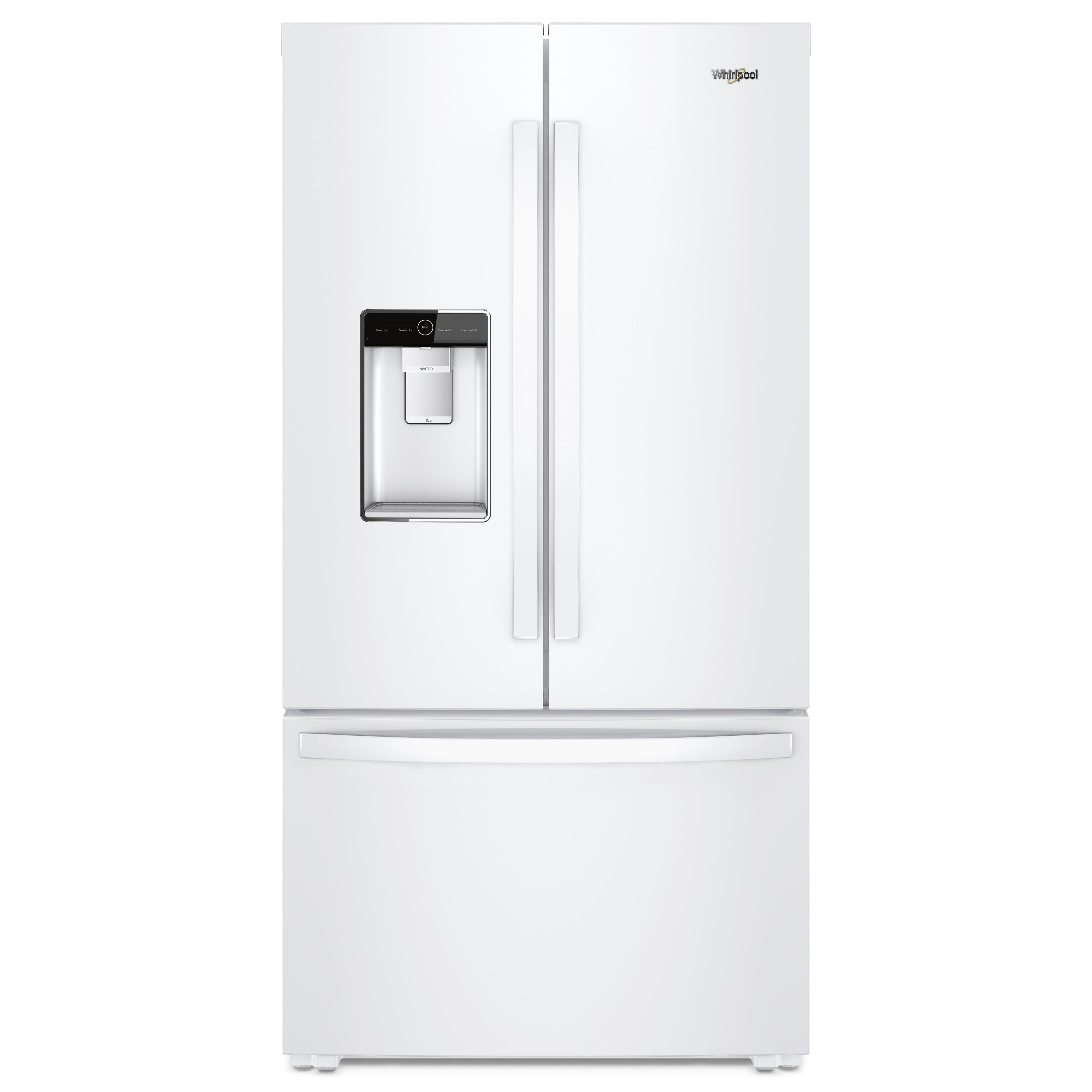 Whirlpool 36-inch, 23.8 cu. ft. Counter-Depth French 3-Door Refrigerator WRF954CIHW