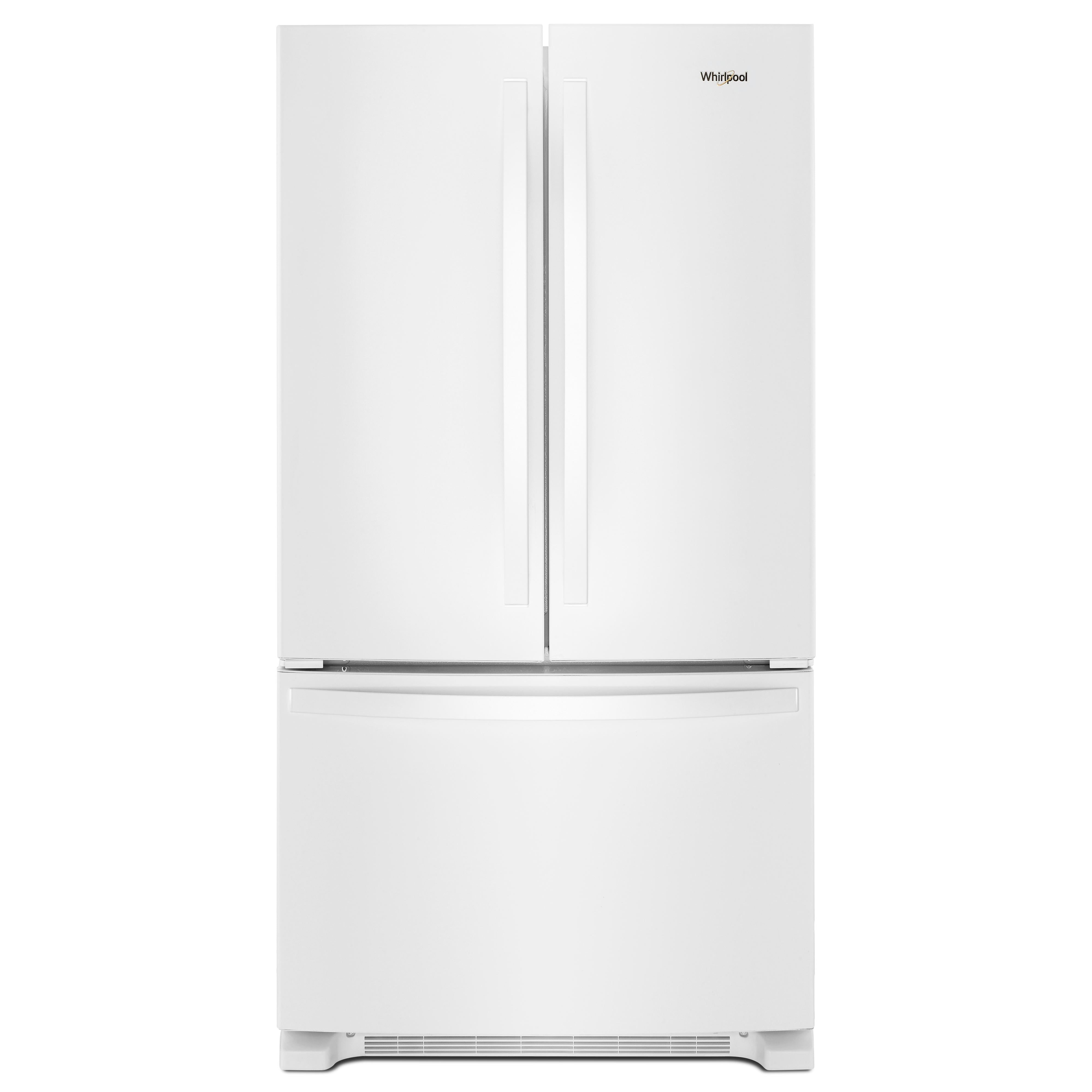 Whirlpool 36-inch, 20.0 cu. ft. Counter-Depth French 3-Door Refrigerator WRF540CWHW