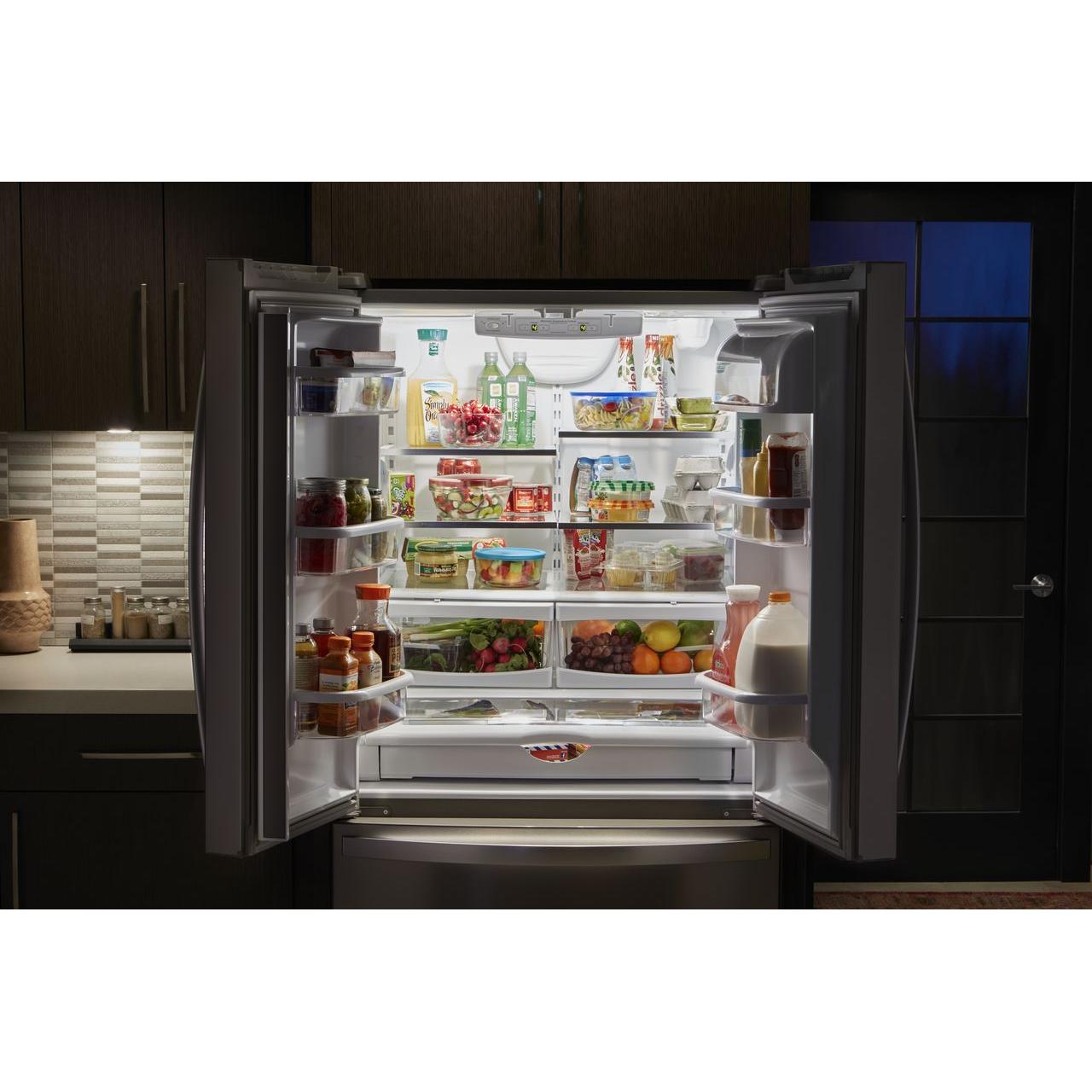 Whirlpool 36-inch, 20.0 cu. ft. Counter-Depth French 3-Door Refrigerator WRF540CWHZ