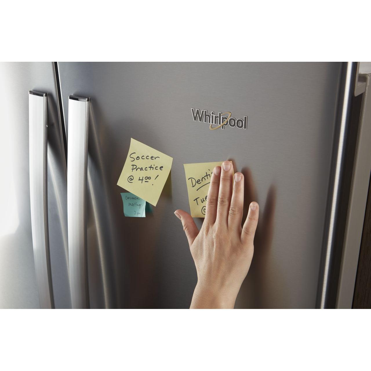 Whirlpool 36-inch, 20.0 cu. ft. Counter-Depth French 3-Door Refrigerator WRF540CWHZ