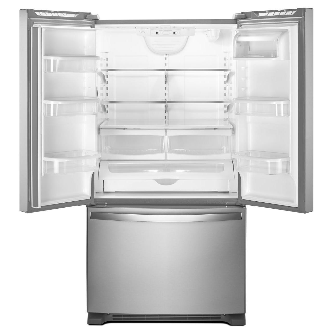 Whirlpool 36-inch, 20.0 cu. ft. Counter-Depth French 3-Door Refrigerator WRF540CWHZ