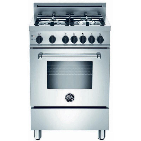 Bertazzoni - MAST486GGASNEE - 48 Master Series range - Gas Oven - 6  aluminum burners + griddle-MAST486GGASNEE