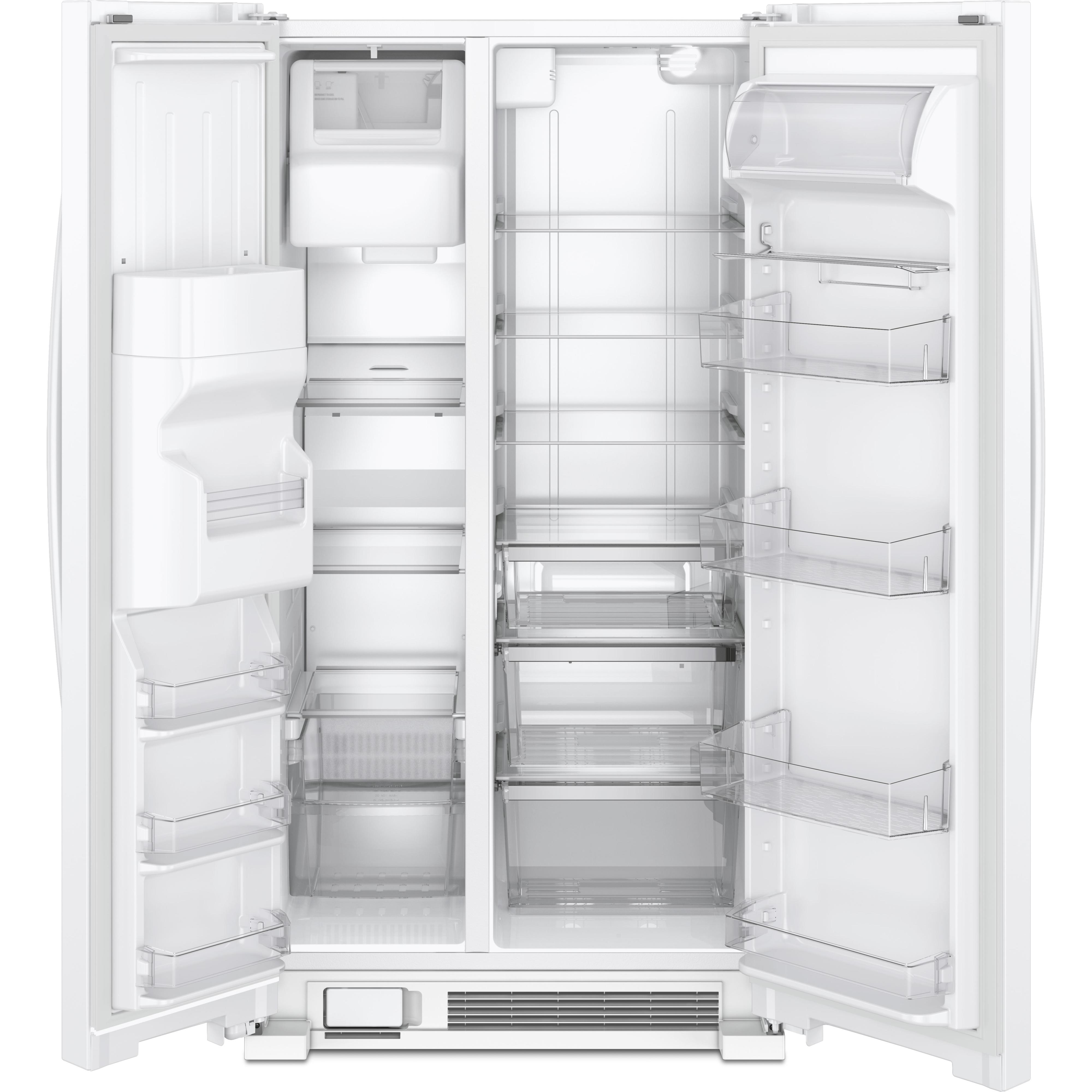 Whirlpool 36-inch, 24.55 cu. ft. Side-By-Side Refrigerator WRS325SDHW