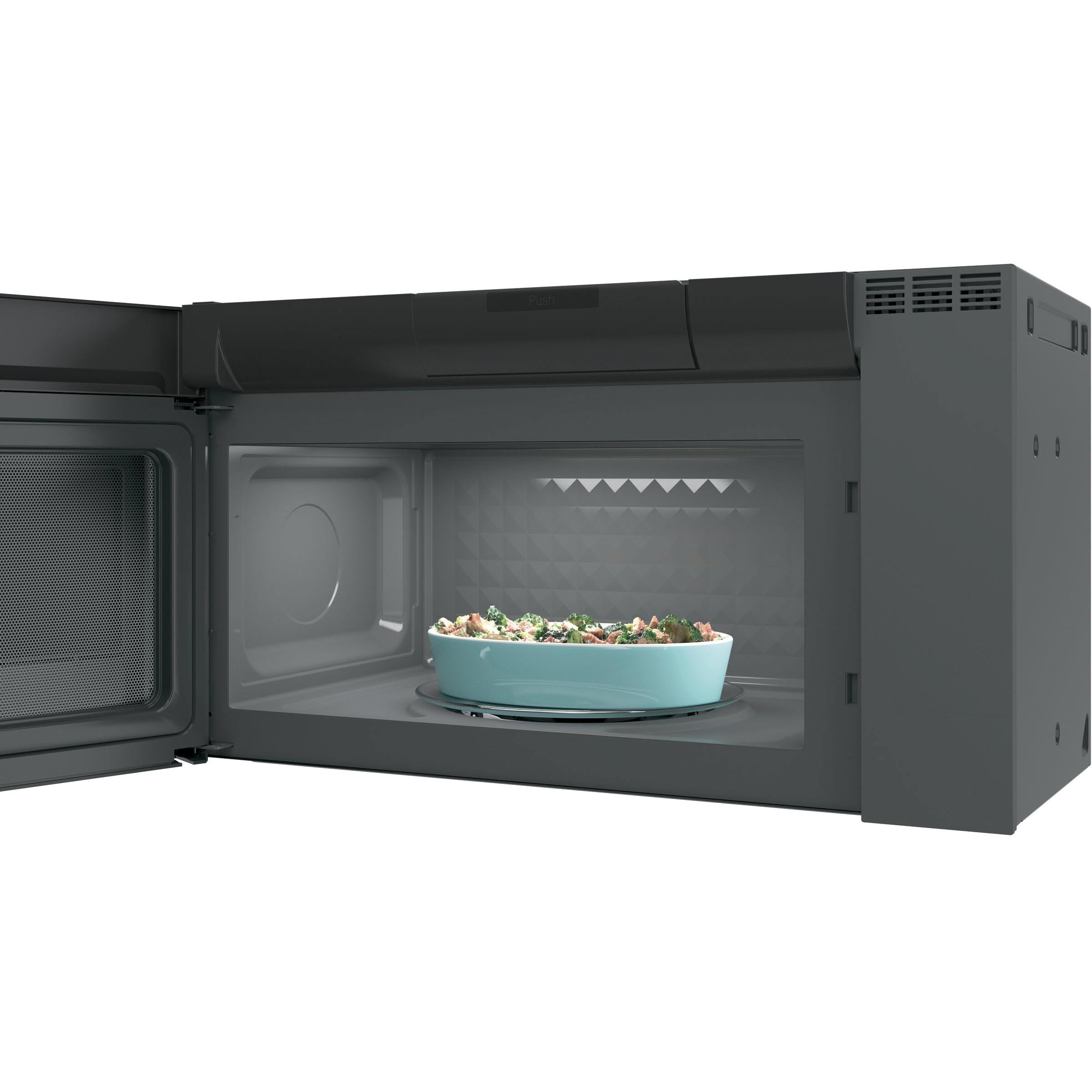 GE Profile 30-inch, 2.1 cu.ft. Over-the-Range Microwave Oven with Chef Connect PVM9005BLTS