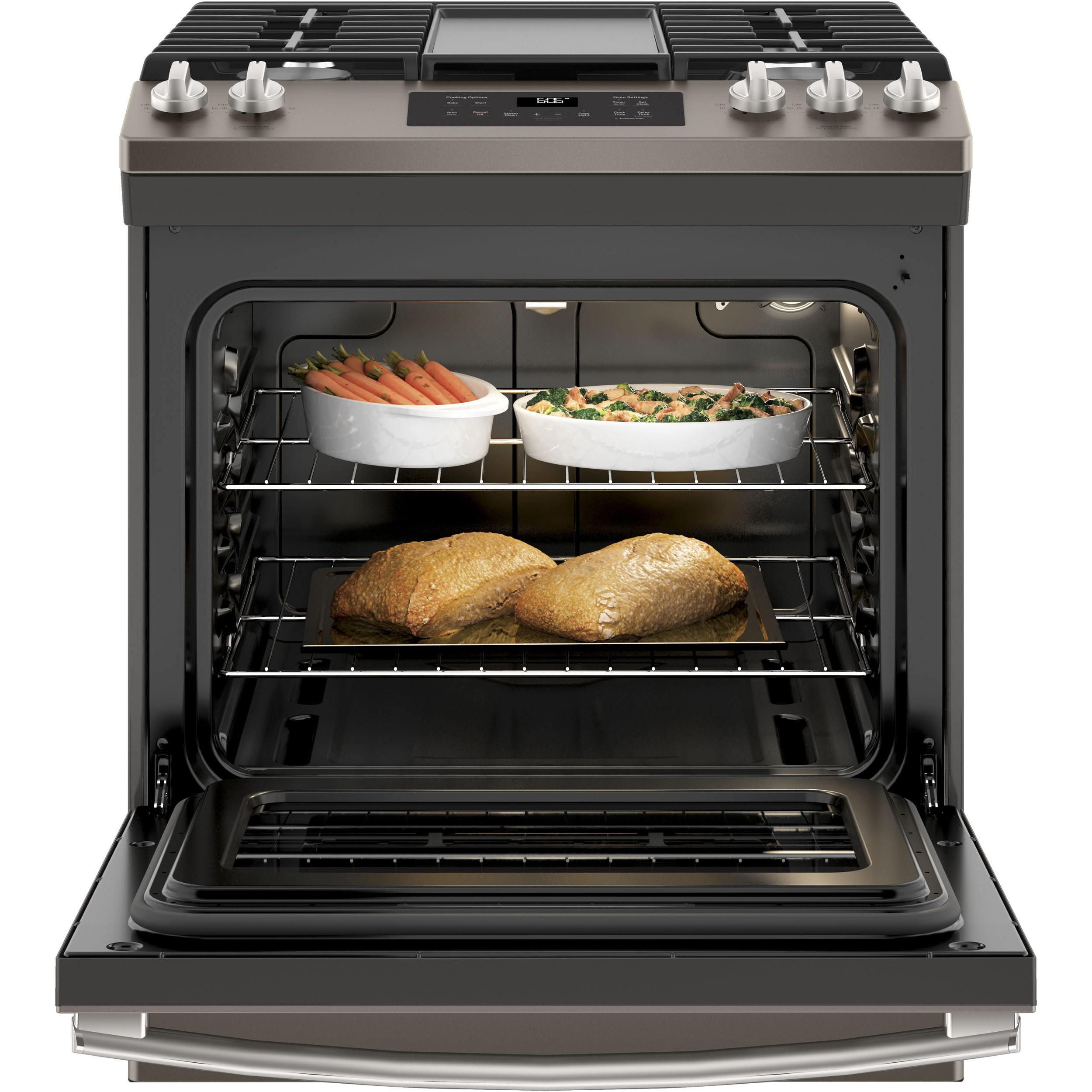 GE 30-inch Slide-In Gas Range JGSS66EELES