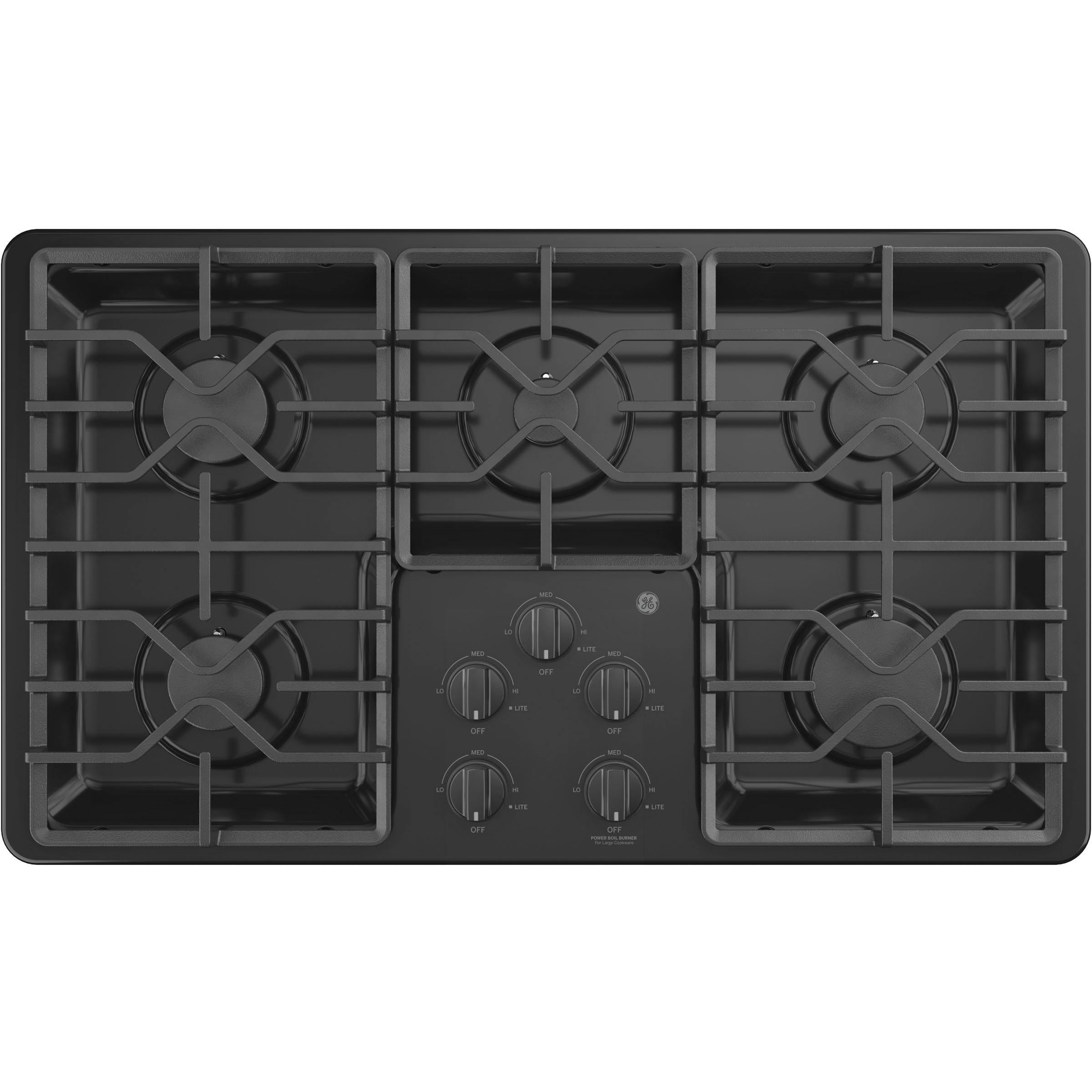 GE 36-inch Built-In Gas Cooktop with MAX Burner System JGP3036DLBB