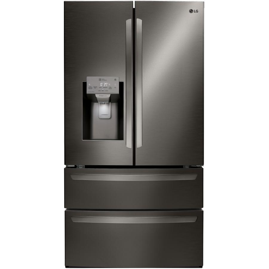 LG 36-inch, 27.8 cu.ft. Freestanding French 4-Door Refrigerator with Slim SpacePlus? Ice System LMXS28626D