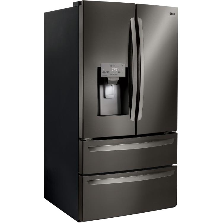 LG 36-inch, 27.8 cu.ft. Freestanding French 4-Door Refrigerator with Slim SpacePlus? Ice System LMXS28626D