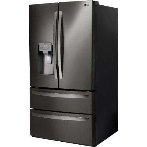 LG 36-inch, 27.8 cu.ft. Freestanding French 4-Door Refrigerator with Slim SpacePlus? Ice System LMXS28626D