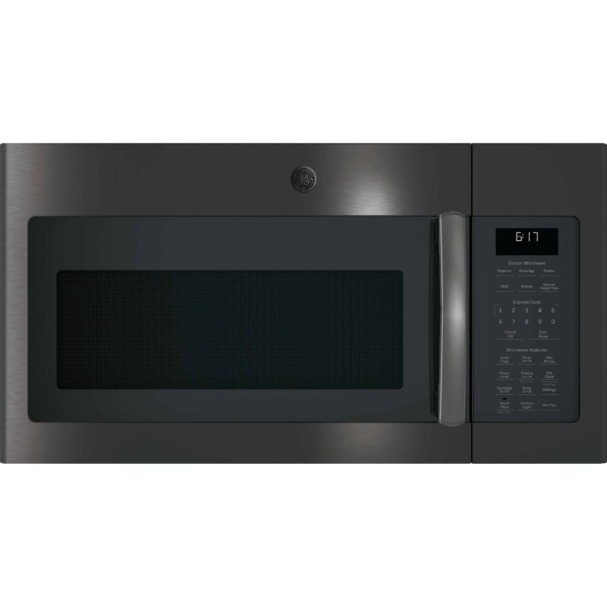 GE 30-inch, 1.7 cu.ft. Over-the-Range Microwave Oven with Sensor Cooking JVM6175BLTS