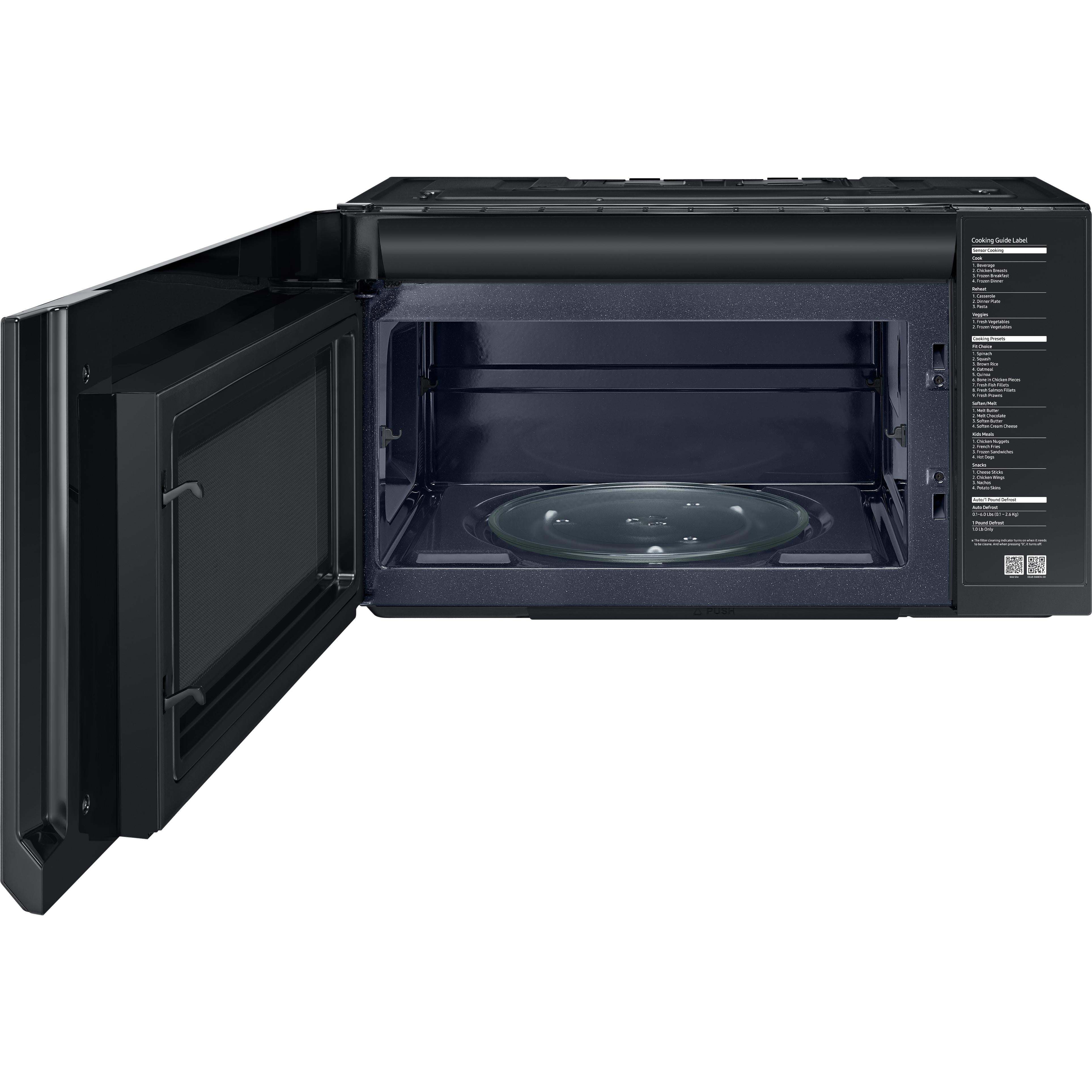 Samsung 30-inch, 2.1 cu.ft. Over-the-Range Microwave Oven with Ventilation System ME21M706BAG/AA