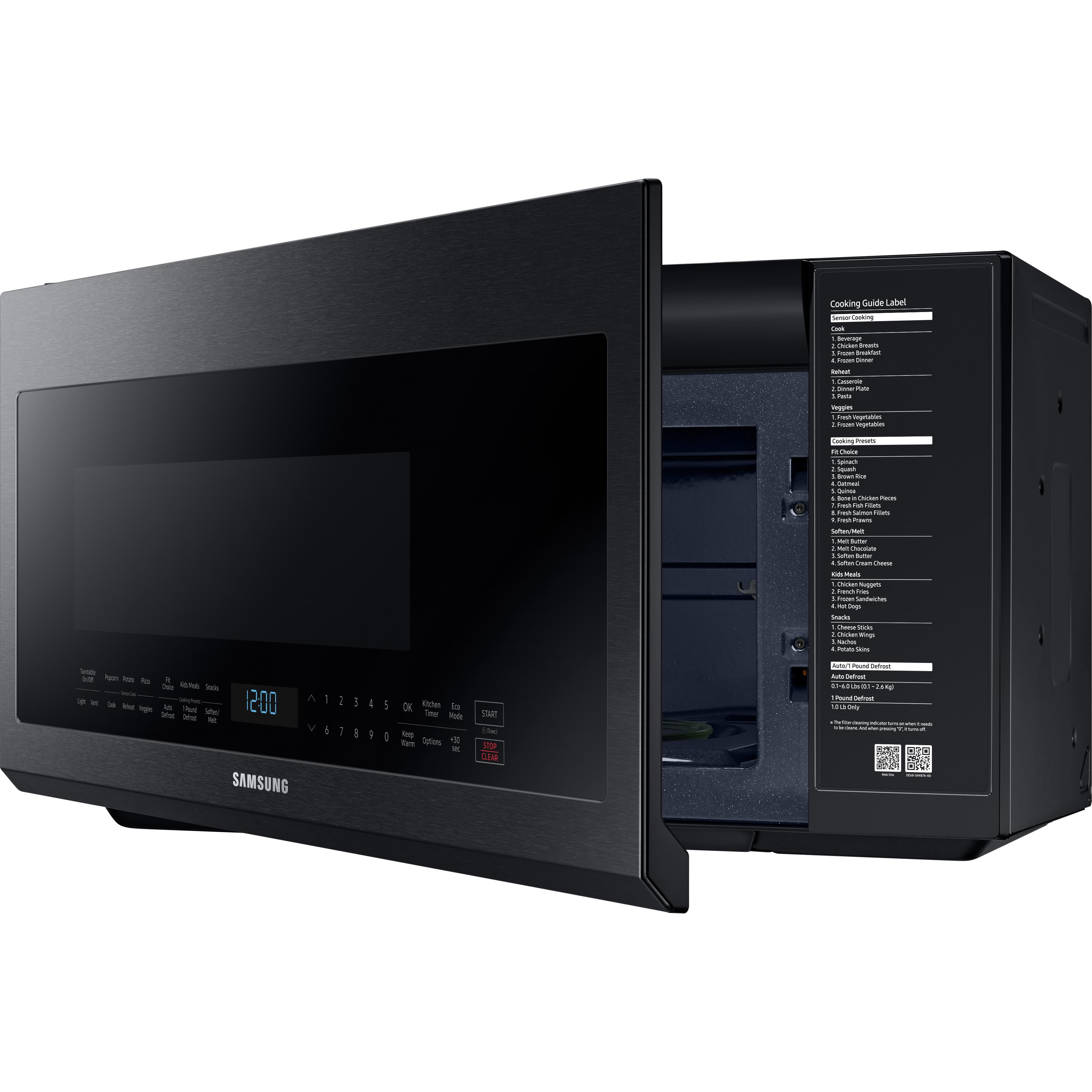 Samsung 30-inch, 2.1 cu.ft. Over-the-Range Microwave Oven with Ventilation System ME21M706BAG/AA