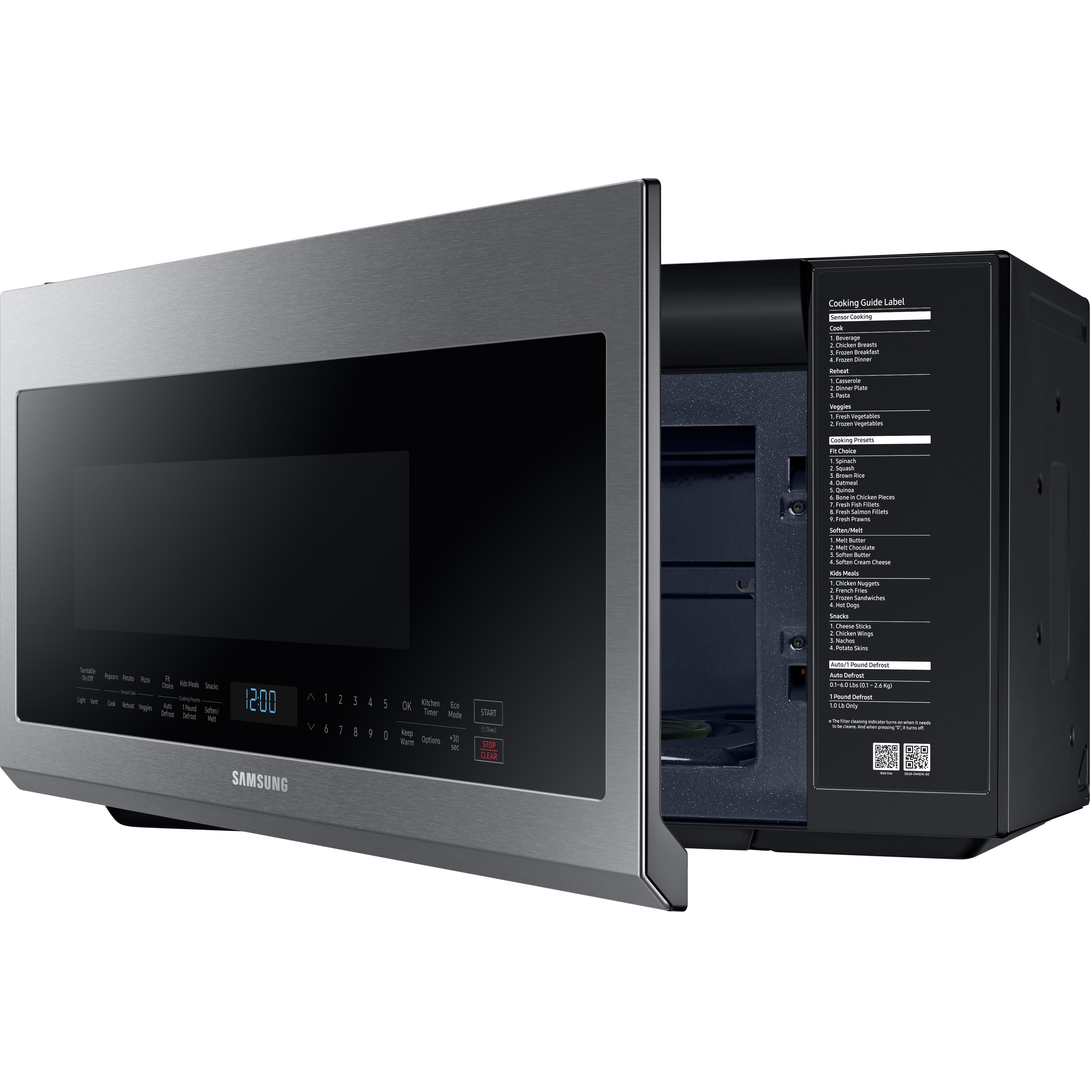 Samsung 30-inch, 2.1 cu.ft. Over-the-Range Microwave Oven with Ventilation System ME21M706BAS/AA