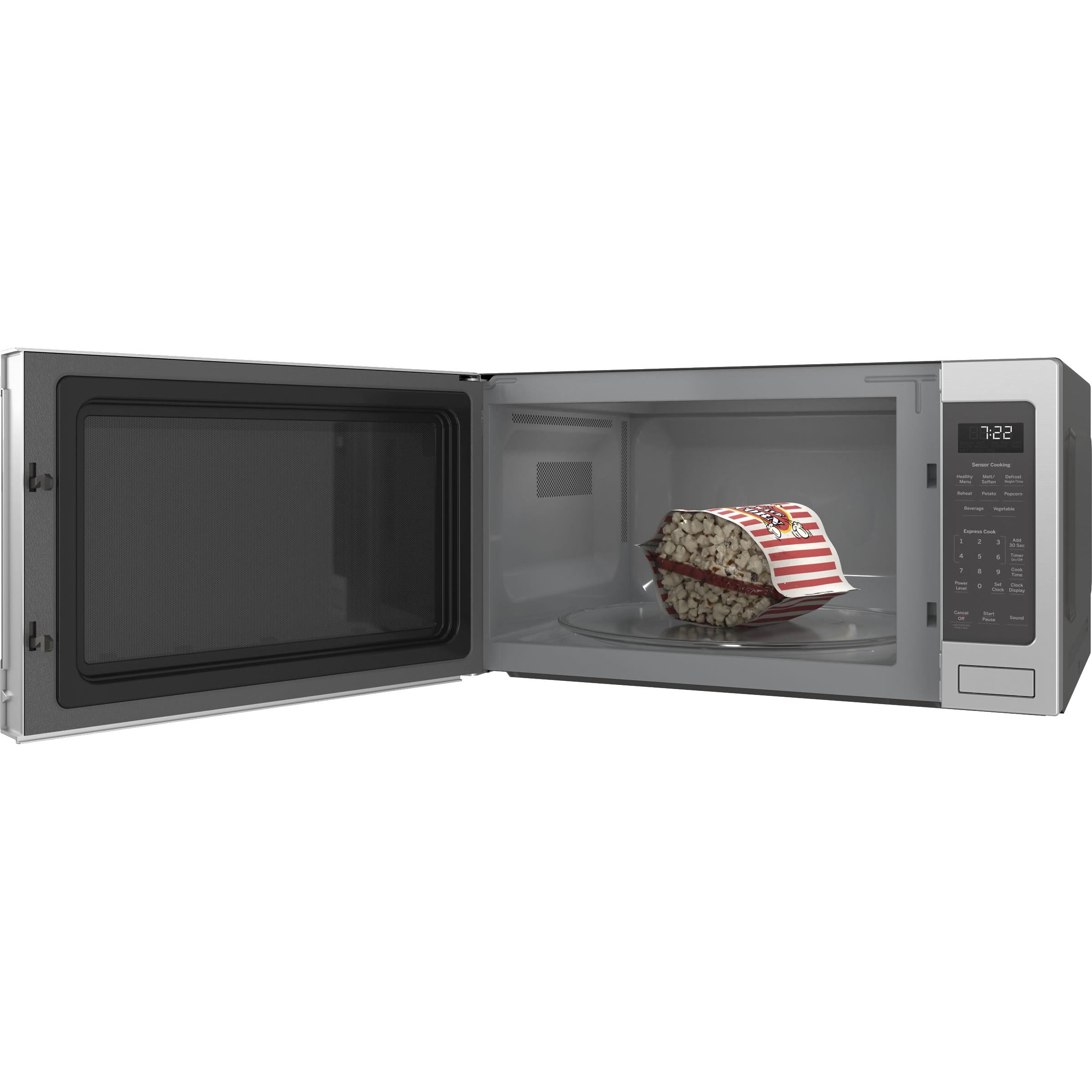 GE Profile 24-inch, 2.2 cu.ft. Countertop Microwave Oven with Sensor Cooking PES7227SLSS