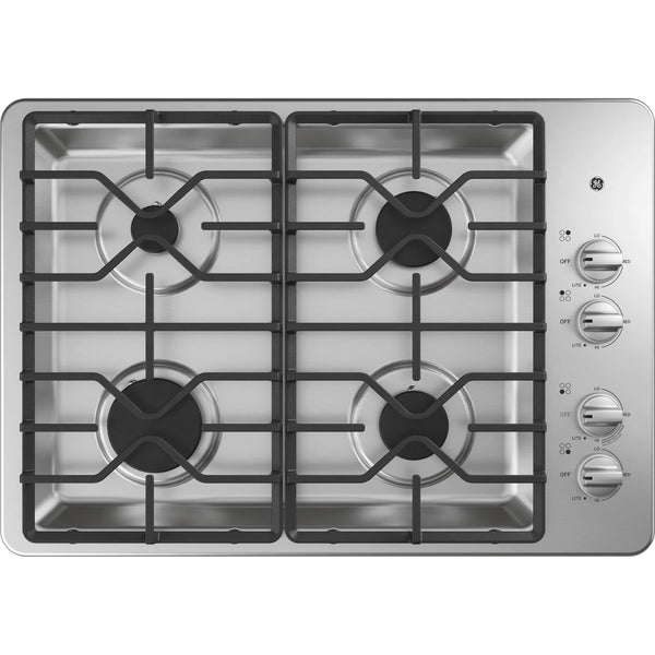 PGP9030SLSS by GE Appliances - GE Profile™ 30 Built-In Tri-Ring Gas Cooktop  with 5 Burners and Included Extra-Large Integrated Griddle